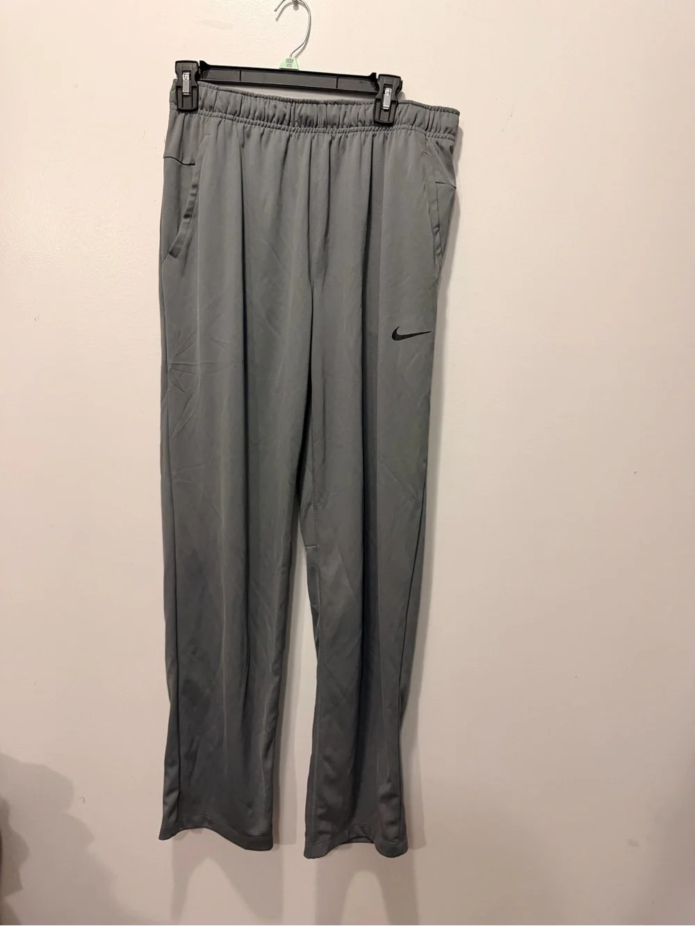 Nike Men's Gray Training Joggers with Swoosh